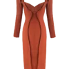 Georgia Hardinge Blaze Terracotta Dress 2 Georgia Hardinge Blaze Terracotta Dress