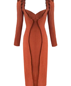 Georgia Hardinge Blaze Terracotta Dress