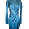 Silvia Astore Isabella Silk Blue Dress
