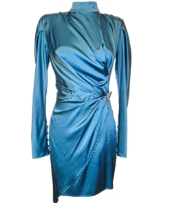 Silvia Astore Isabella Silk Blue Dress