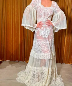 Annie's Archive 1930s Spanish White Lace Dress