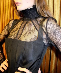 Amuse Bouche Black Lace Aleera Top