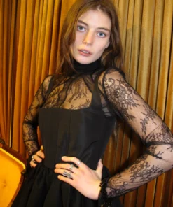 Amuse Bouche Black Lace Aleera Top