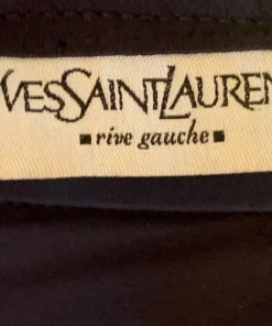 Annie's Archive Yves Saint Laurent Black Ruched Skirt