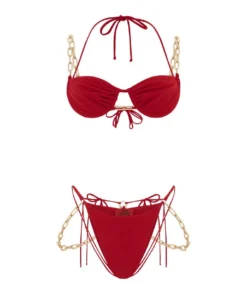 Dilara Findikoglu Belly Dance Bikini Bottom- Red