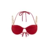 Dilara Findikoglu Belly Dance Bikini Top- Red