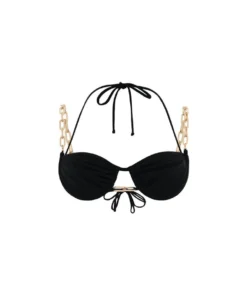 Dilara Findikoglu Belly Dance Bikini Top- Black