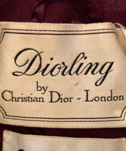 Annie's Archive 1960s Diorling By Christian Dior Burgundy Coat