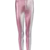Area Metallic Ankle Zip Leggings