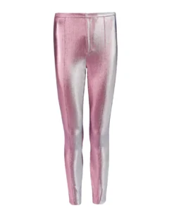 Area Metallic Ankle Zip Leggings