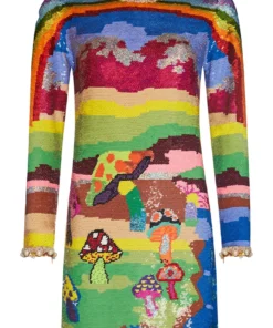 Ashish Rainbow Magic Mushroom Dress