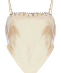 Area Handkerchief Bandeau Top Cream