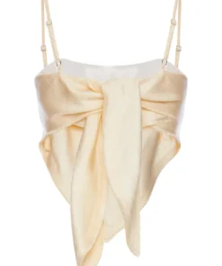 Area Handkerchief Bandeau Top Cream