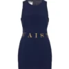 Annie's Archive Spring Summer 1991 Franco Moschino "Waist Of Money" Navy Mini Dress. Rent: £195/Day