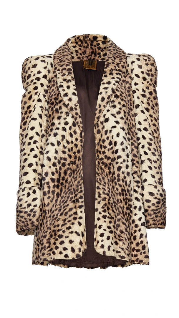 Annie's Archive 1970's Biba Faux Leopard Plush Swing Jacket. Rent: £645/Day 3 Annie's Archive 1970's Biba Faux Leopard Plush Swing Jacket. Rent: £645/Day
