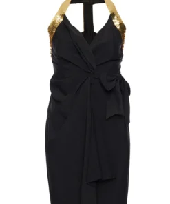 Annie's Archive 1994 Spring-Summer Moschino Cocktail Sequin "Peace" Sign Dress. Rent: £135/Day