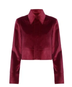 Wrong Generation The Cropped Jacket - Burgundy