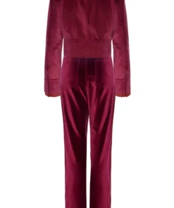 Wrong Generation The Cropped Jacket - Burgundy