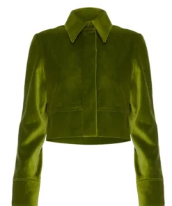 Wrong Generation The Cropped Jacket-Green