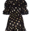 Dundas Gold Polka Dot Dress