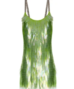 Silvia Astore Colibri Green Sequin Dress