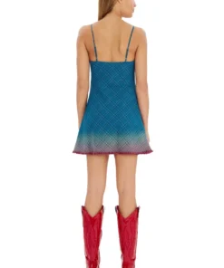 Area Twisted Cup Bias Mini Dress