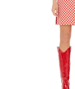 Annie's Archive Versace Couture F/W 95 Red Checks Dress