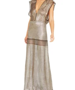 Annie's Archive 1920's Silver Egyptian Gown