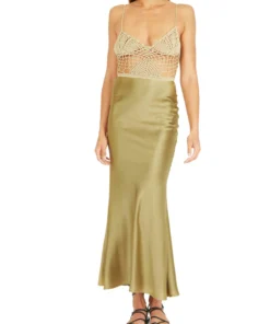 Silvia Astore Gold Calipso Dress