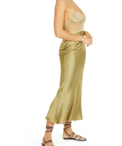 Silvia Astore Gold Calipso Dress