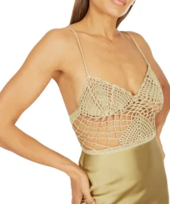 Silvia Astore Gold Calipso Dress