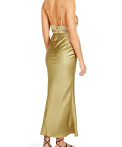 Silvia Astore Gold Calipso Dress