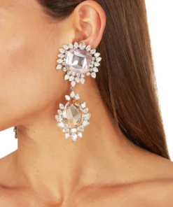 Annie's Ibiza Rose And Champagne Earrings
