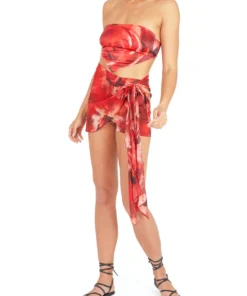 Kim Shui Rose Wrap Skort