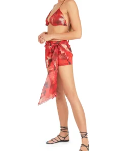 Kim Shui Rose Wrap Skort