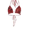 Kim Shui Rose Chiffon Bikini Top