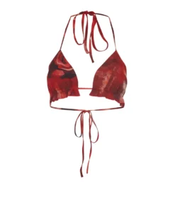 Kim Shui Rose Chiffon Bikini Top