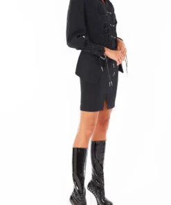 Annie's Archive 1994 Thierry Mugler Wool Black Buckle Jacket And Skirt. Rent: £90/Day 14 Annie's Archive 1994 Thierry Mugler Wool Black Buckle Jacket And Skirt. Rent: £90/Day