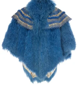 Annie's Archive 80's Zandra Rhodes Mongolian Fur Cape. Rent: £130/Day