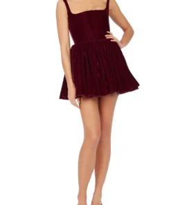 Silvia Astore Velvet Red Annie Dress