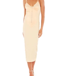 Annie's Archive 1990s Jean-Paul Gaultier Iconic "Cone Bust" Blush Peach Corset Dress. Rent: £100