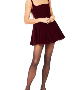 Silvia Astore Velvet Red Annie Dress