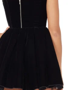 Silvia Astore Velvet Black Annie Dress