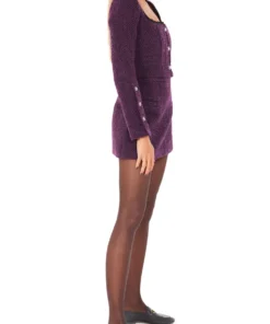 Silvia Astore Sophie Mini Jacket- Plum