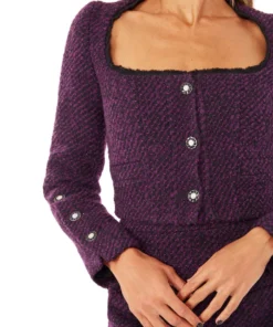 Silvia Astore Sophie Mini Jacket- Plum