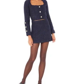 Silvia Astore Sophie Mini Skirt- Sapphire