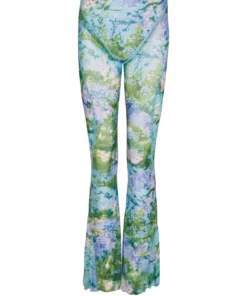 Richard Quinn Monet Mesh Flared Pants
