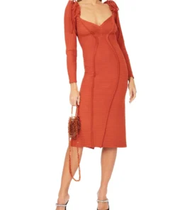 Georgia Hardinge Blaze Terracotta Dress