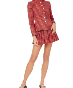 Amuse Bouche Tartan Red Skirt