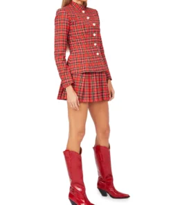 Amuse Bouche Tartan Red Skirt